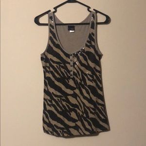 Daytrip Small Zebra Sequin Tank